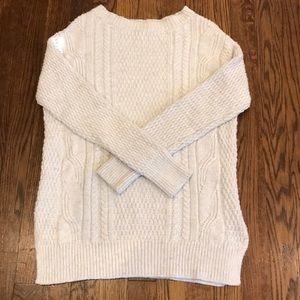 GAP white knit sweater